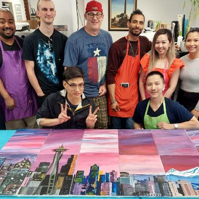 Paint and Sip at your Office or Offsite (Seattle & Bellevue)